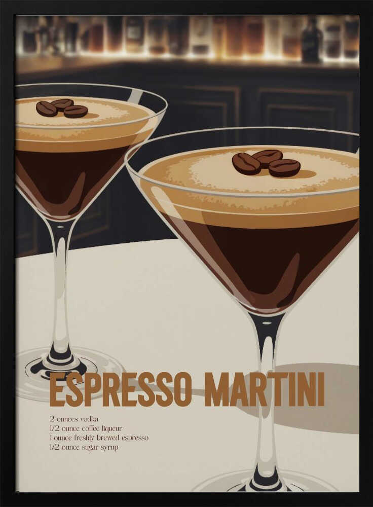 Espresso Martini Recipe Poster
