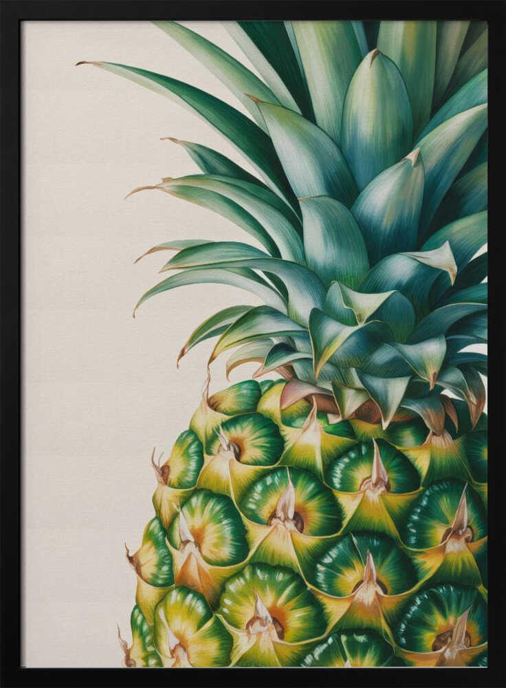 Pineapple Close Up Poster