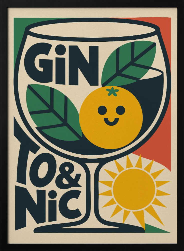 Sunny Gin and Tonic Poster