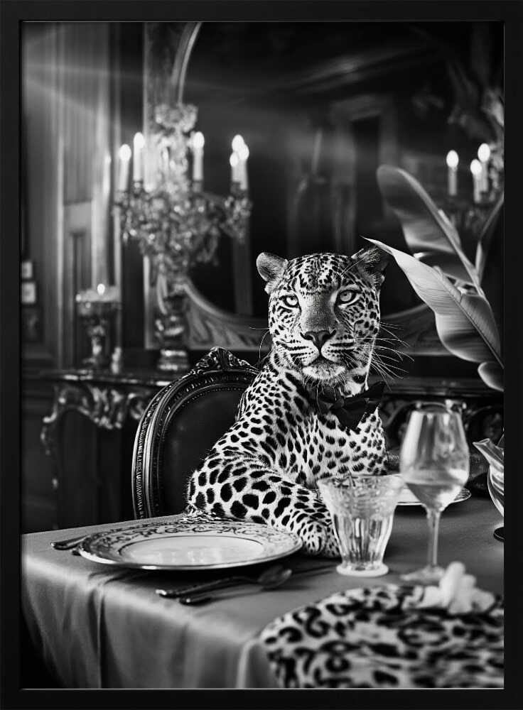 Leopard’s Luxurious Feast Poster