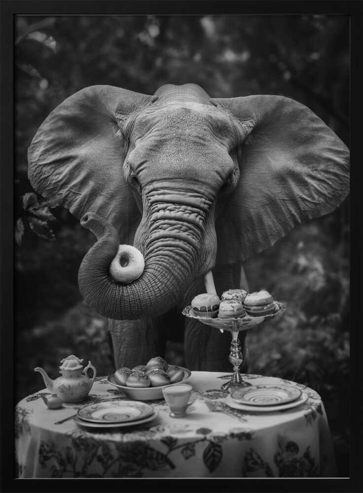 Elephant’s Doughnut Delight Poster