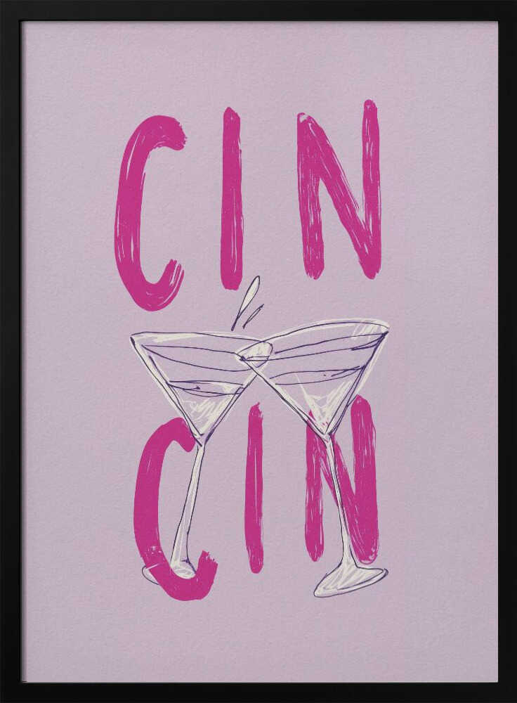 Cin Cin Pink Poster