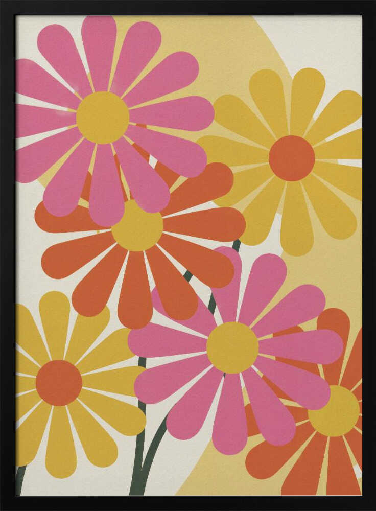 Happy Flowers Poster