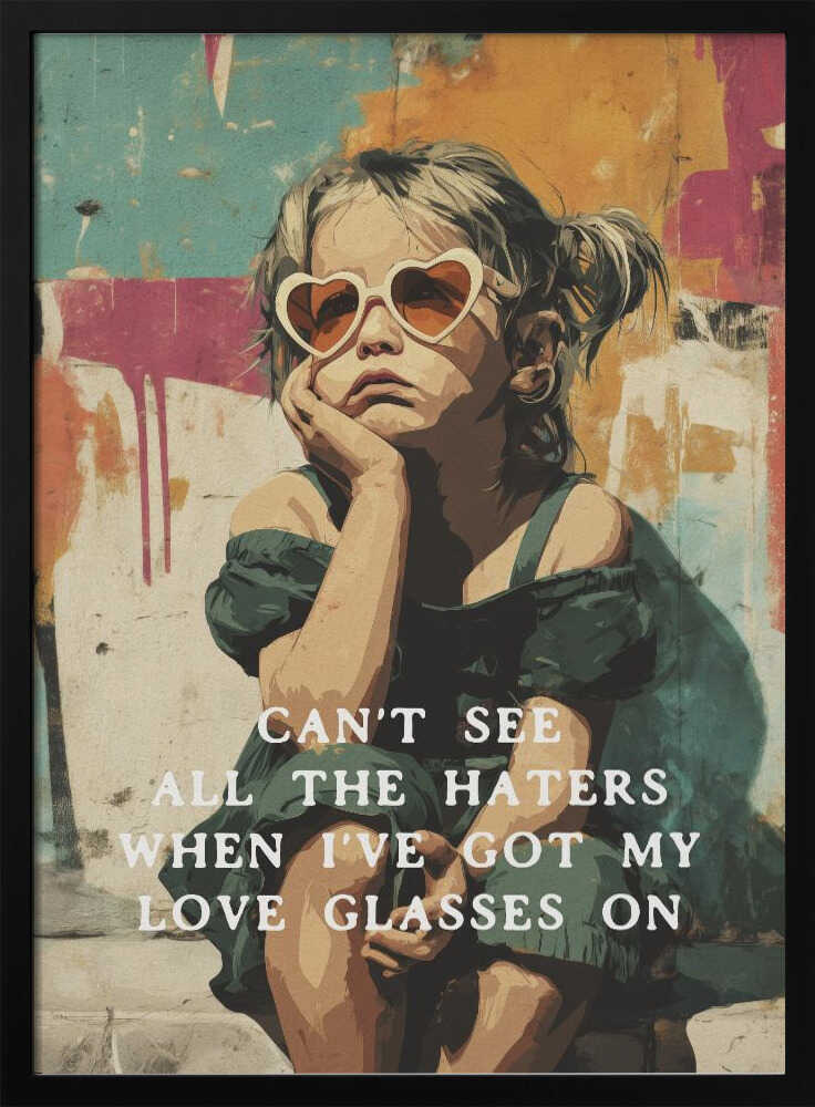 Love Glasses On Poster