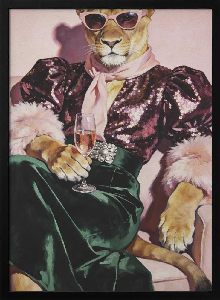 Party Lioness Poster