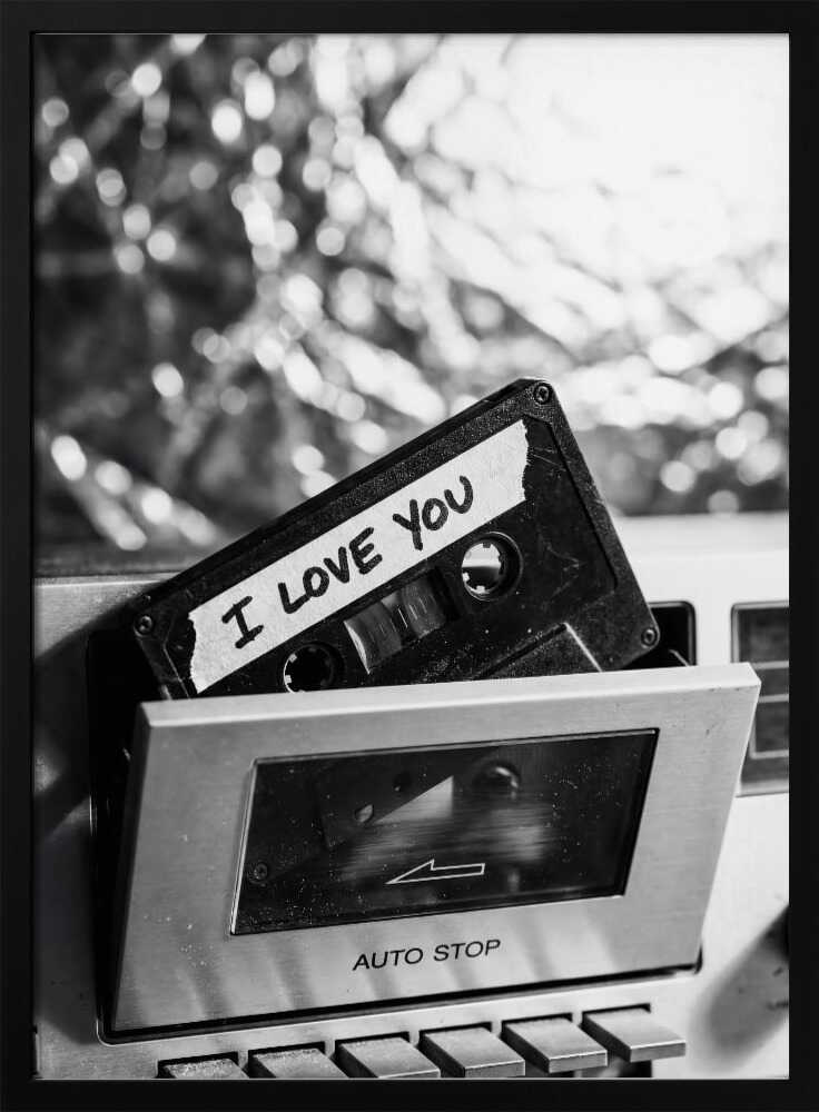 I Love You Cassette Poster