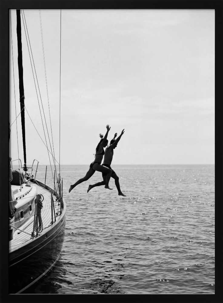 Jumping From a Boat Poster
