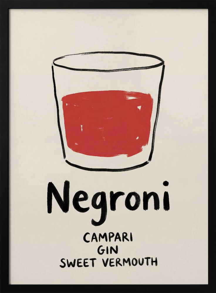 Negroni Sketch Poster