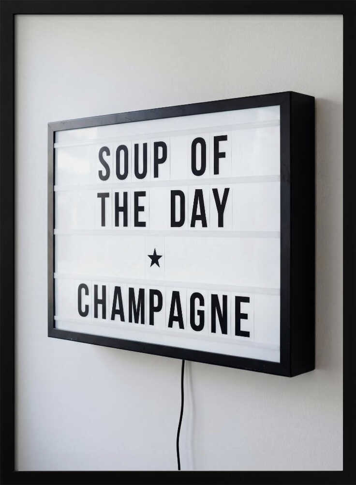 Soup of the Day Sign Poster