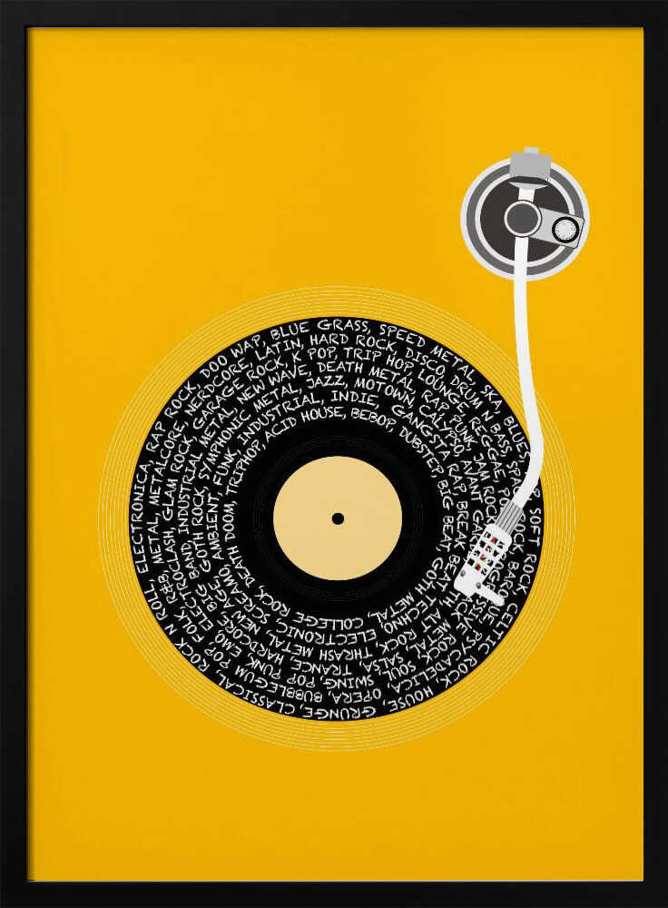 Spinning Vinyl Orange.png Poster