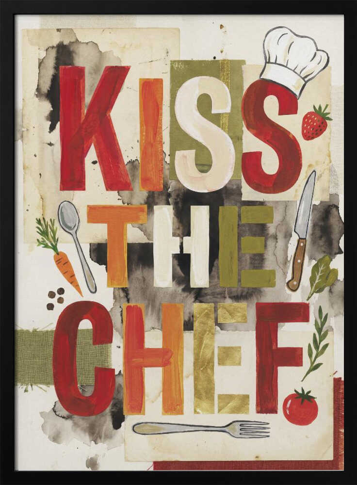 Kiss The Chef Kitchen Poster