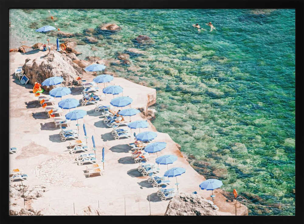 Amalfi Italian Beach View Poster