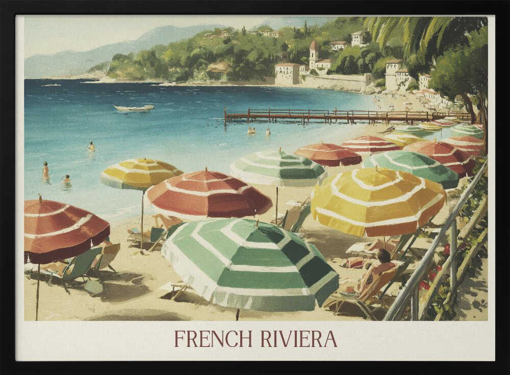 French Riviera Poster