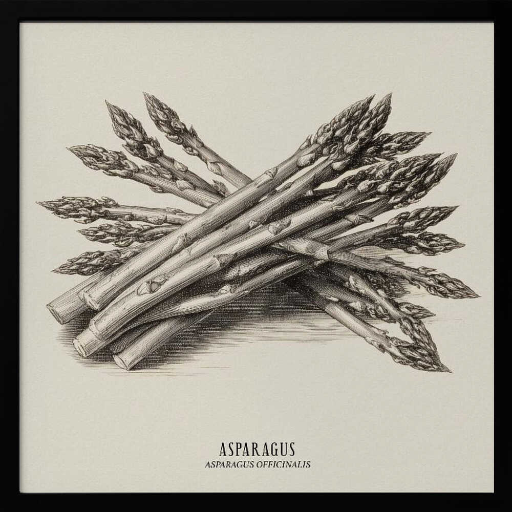 Vintage Vegetables - Asparagus Poster