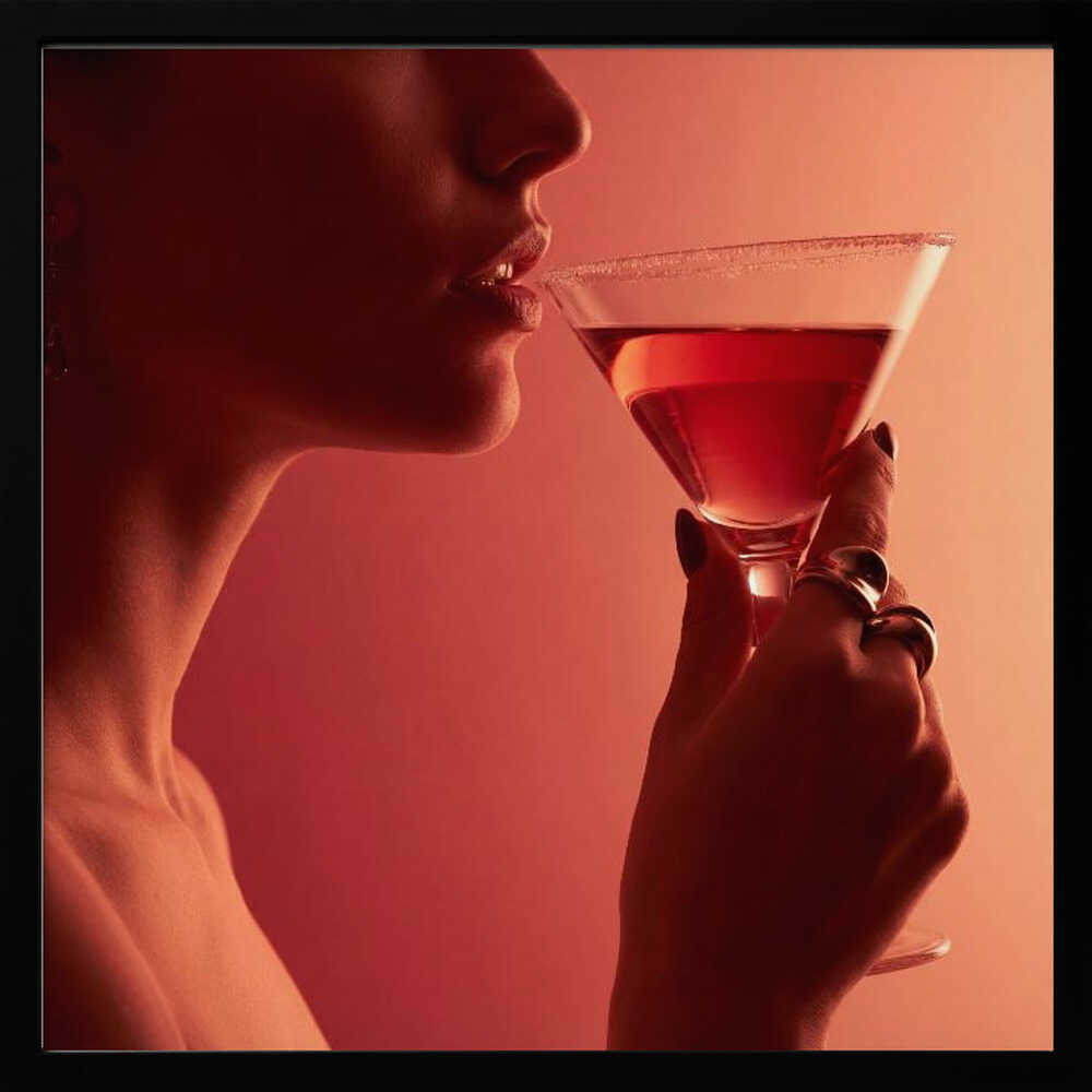 Sipping a Cocktail Poster