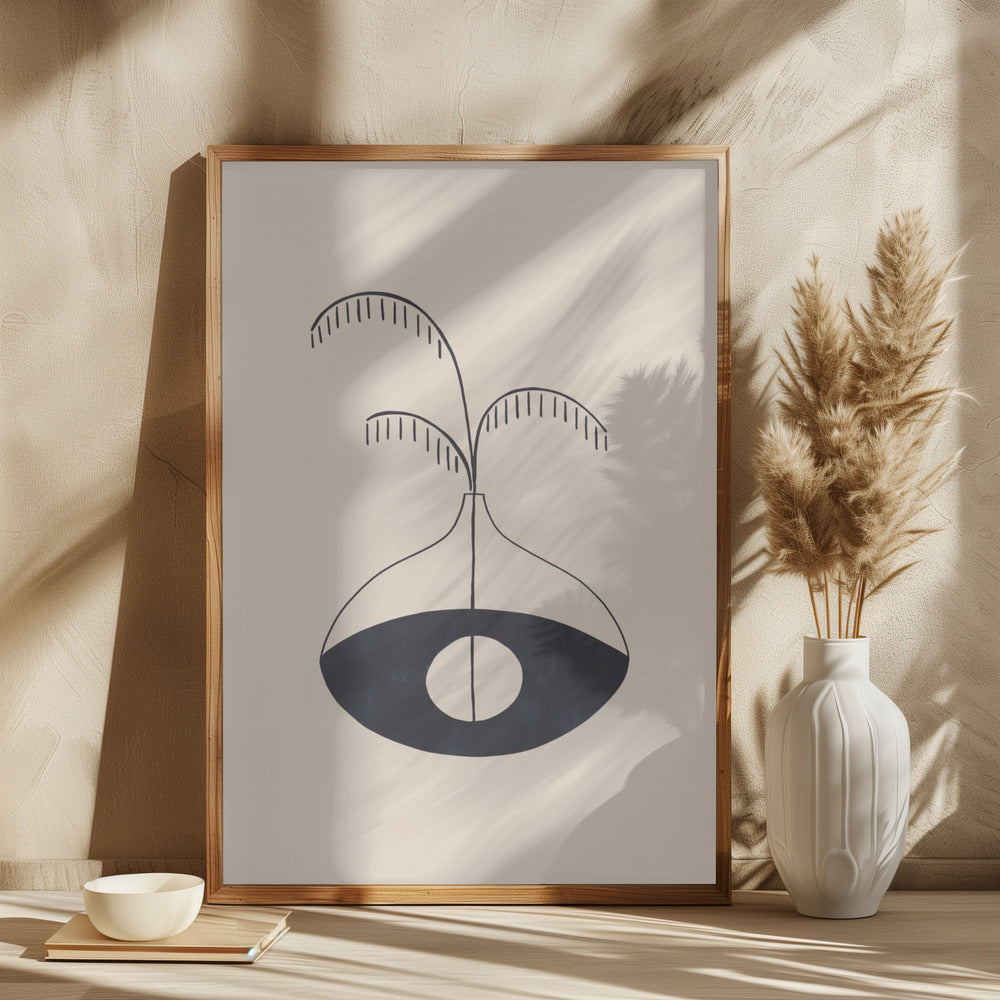 Evil Eye Vase Poster