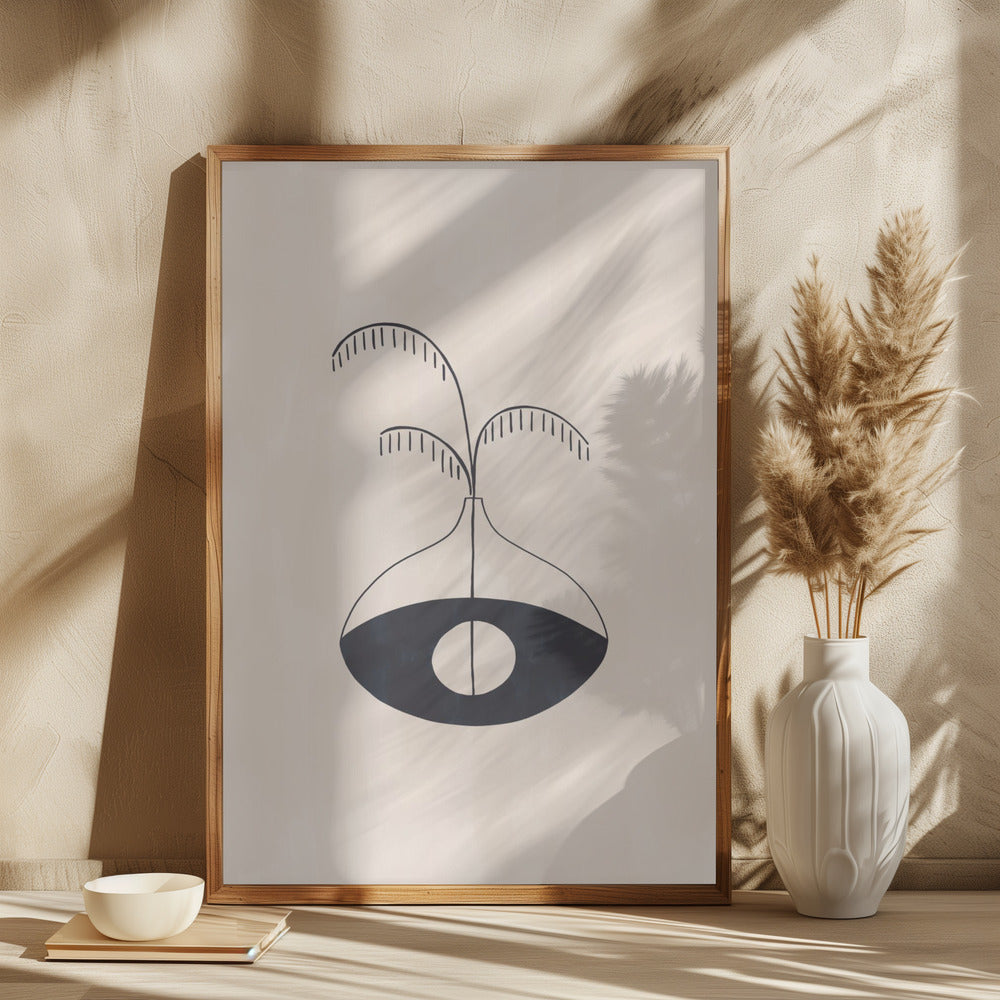 Evil Eye Vase Poster