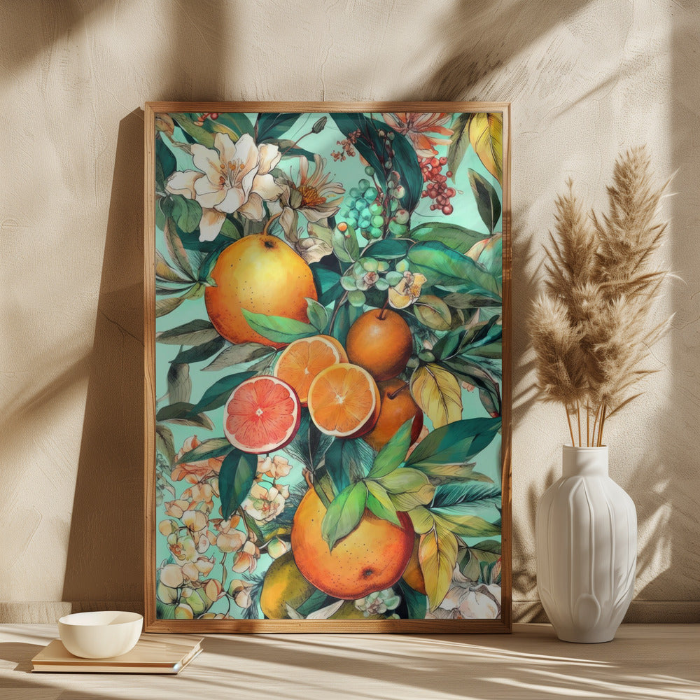 Flowers and fruits 2 Poster