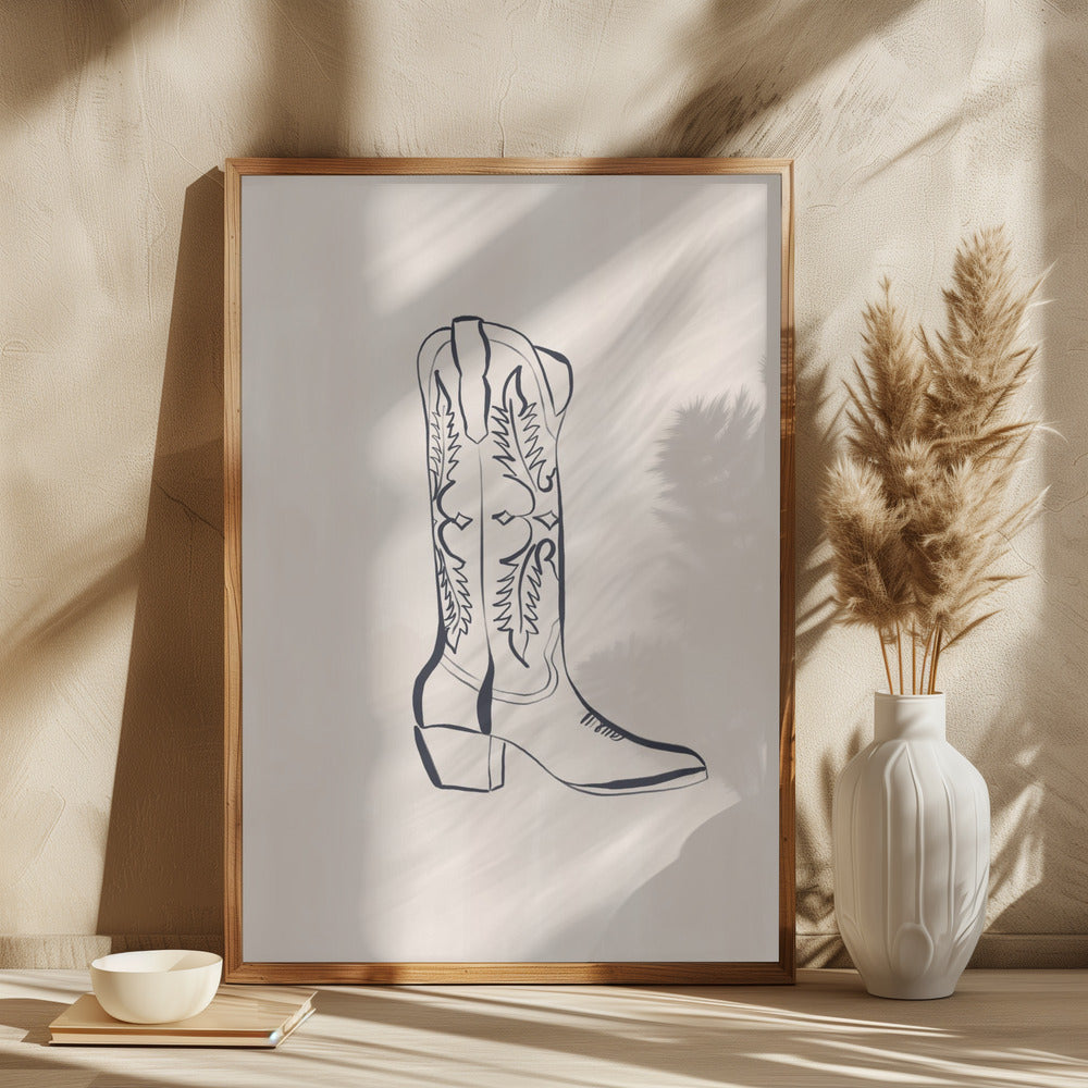 Cowboy Boots By Ivy Green Illustrations Poster