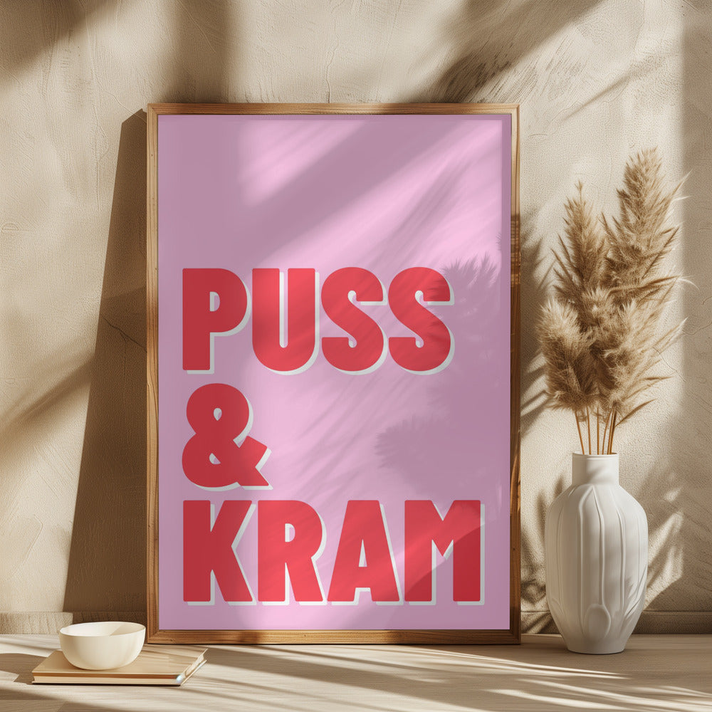 Puss och Kram Poster