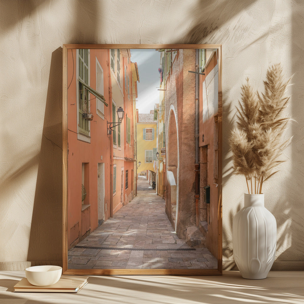 Streets of Menton Poster