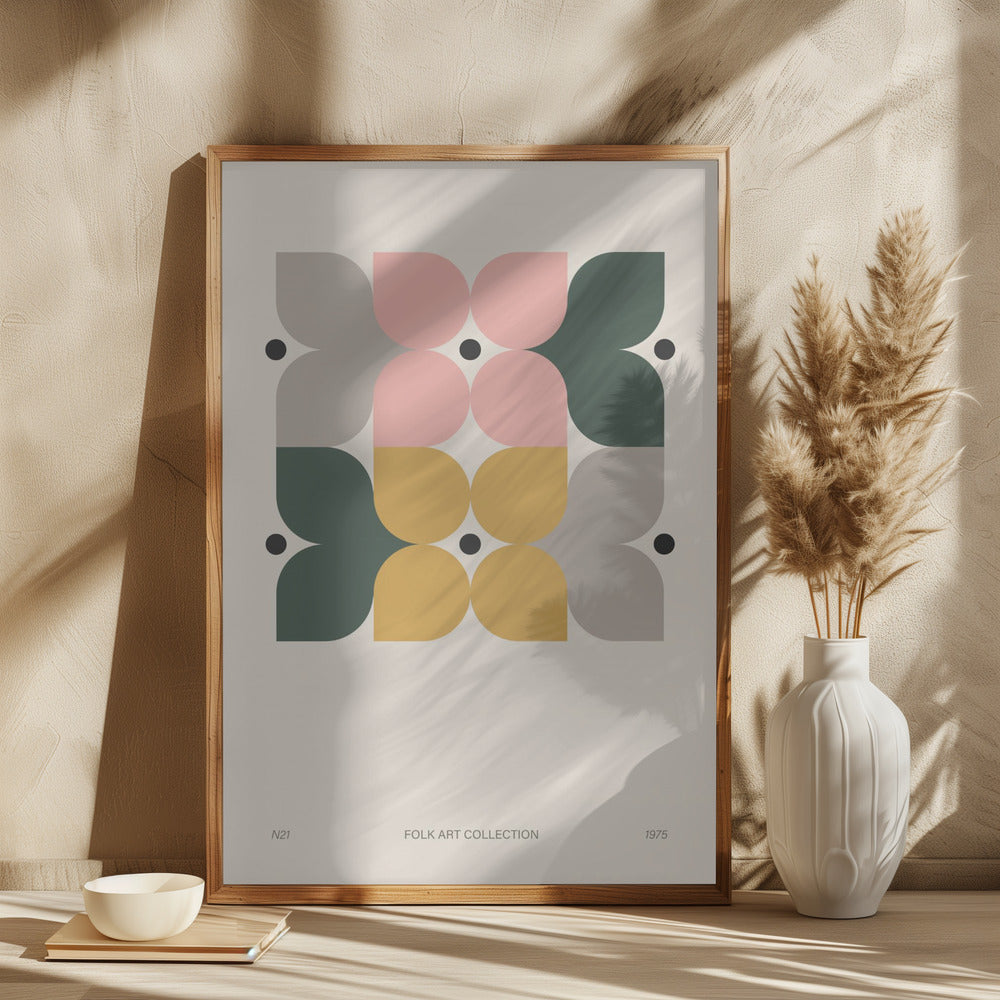 Modern folk art collection no 21 Poster