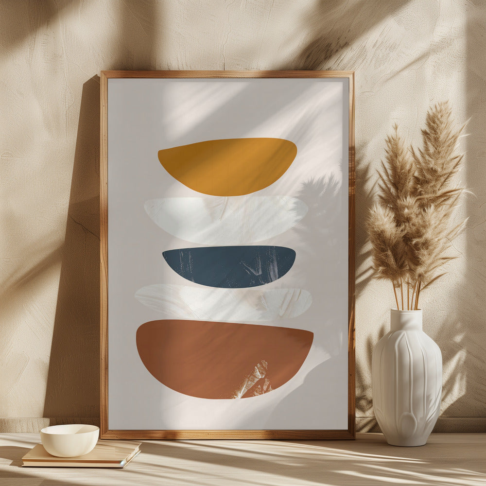 Abstract Minimalist Shapes No 1 Poster