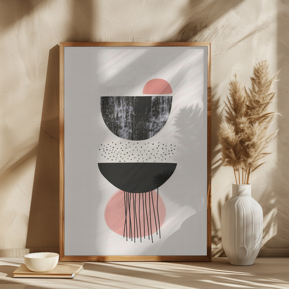 Abstract Minimalist Shapes No 5 Poster