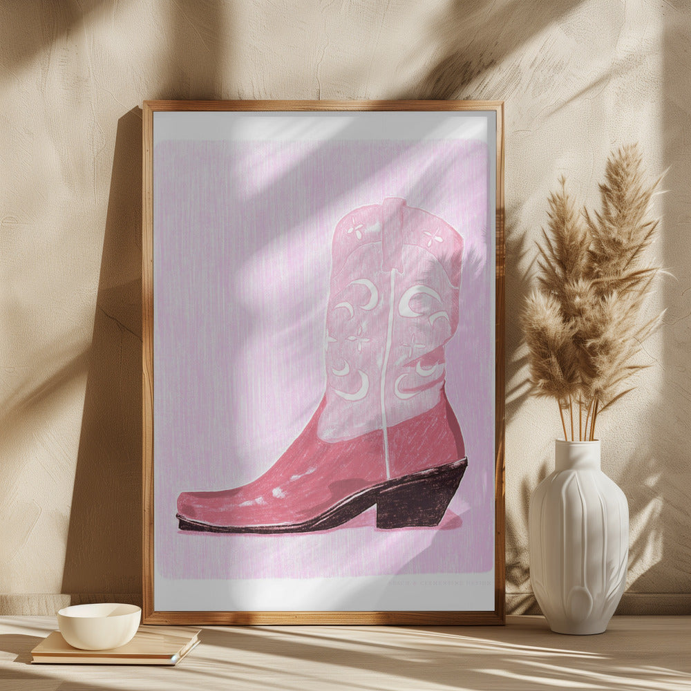 P&c Cowgirlboot Poster