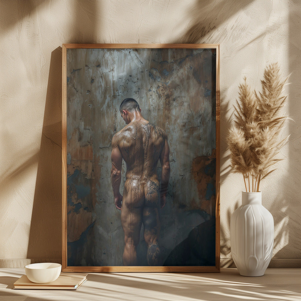 The naked painter Poster