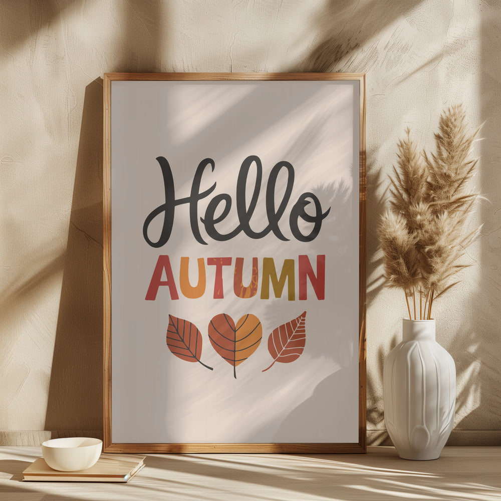 Hello Autumn Poster
