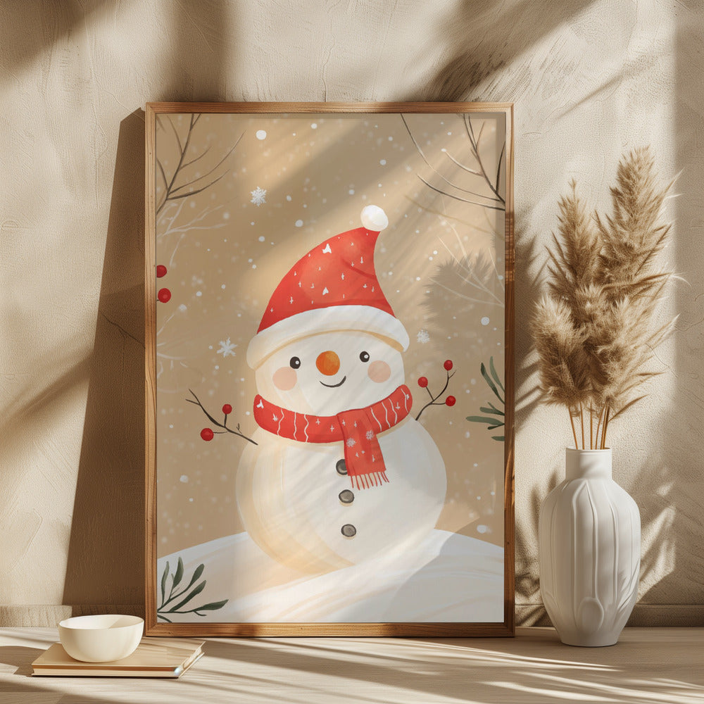 Christmas Snowman Poster