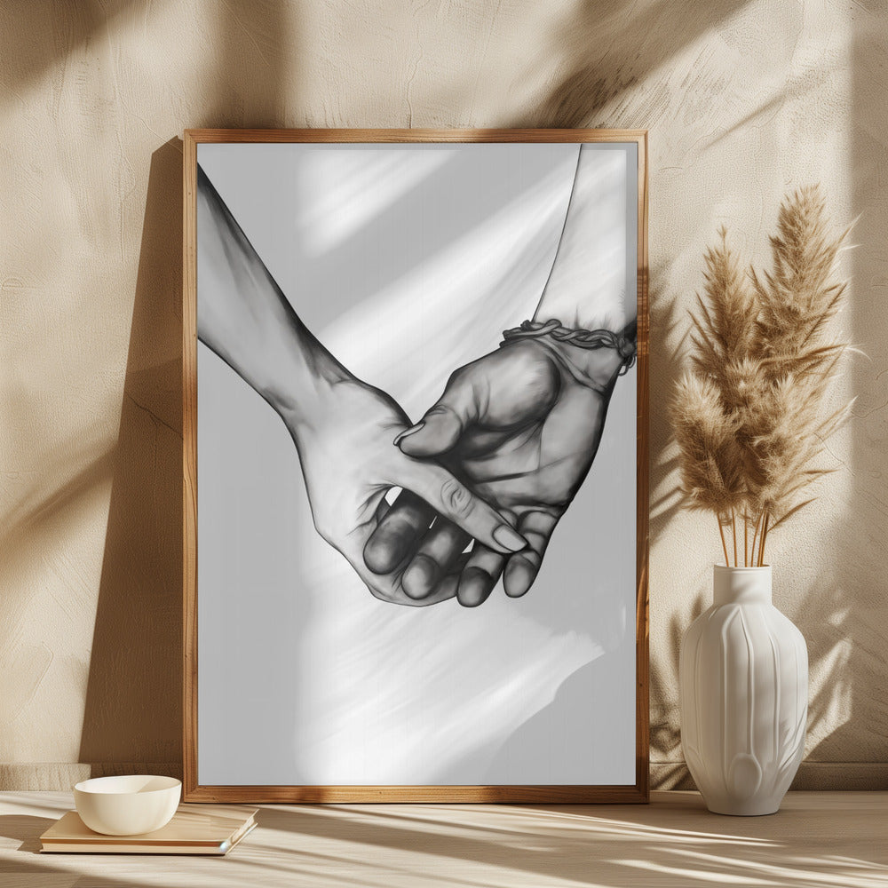 Holding Hands Poster