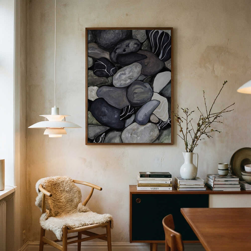 Beach stones Poster