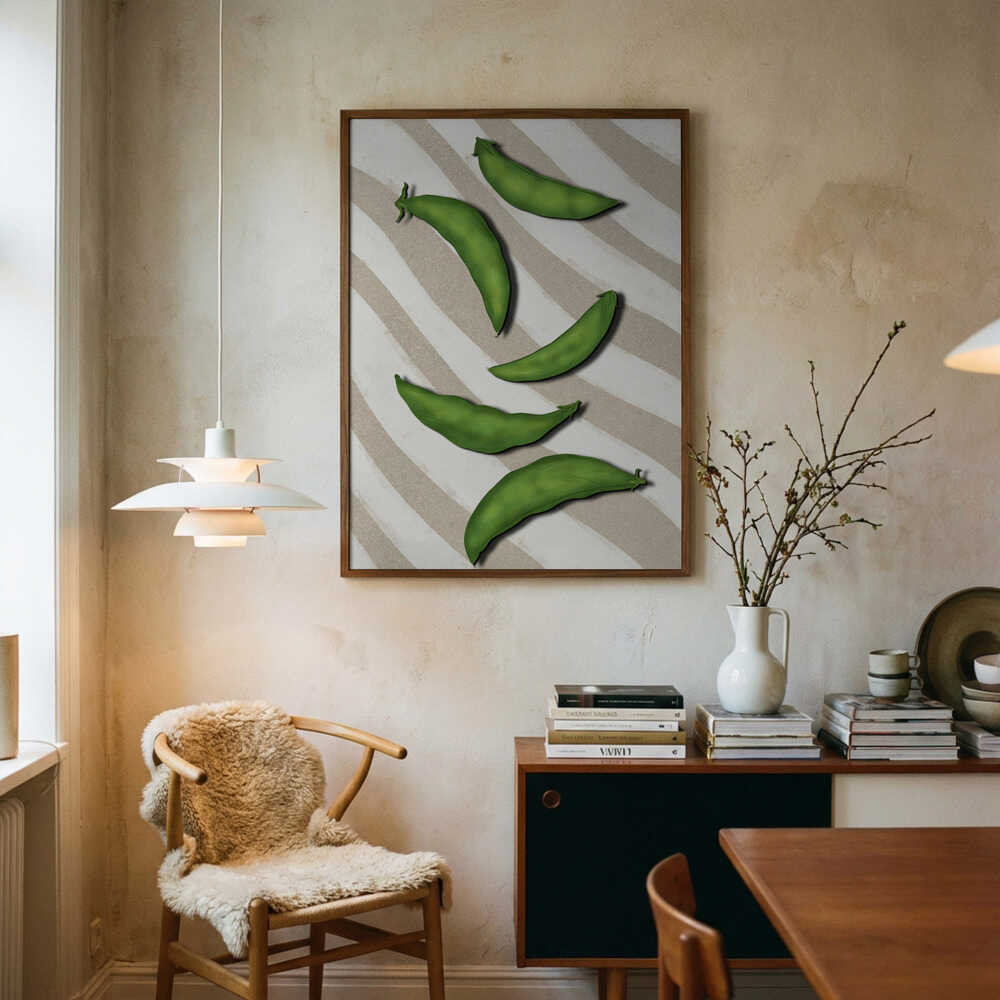 Sugar snap peas Poster