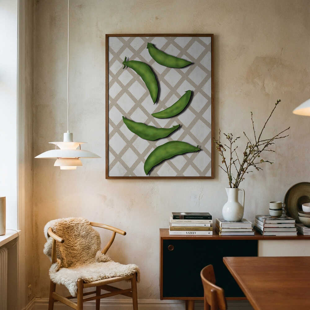 Sugar snap peas Poster