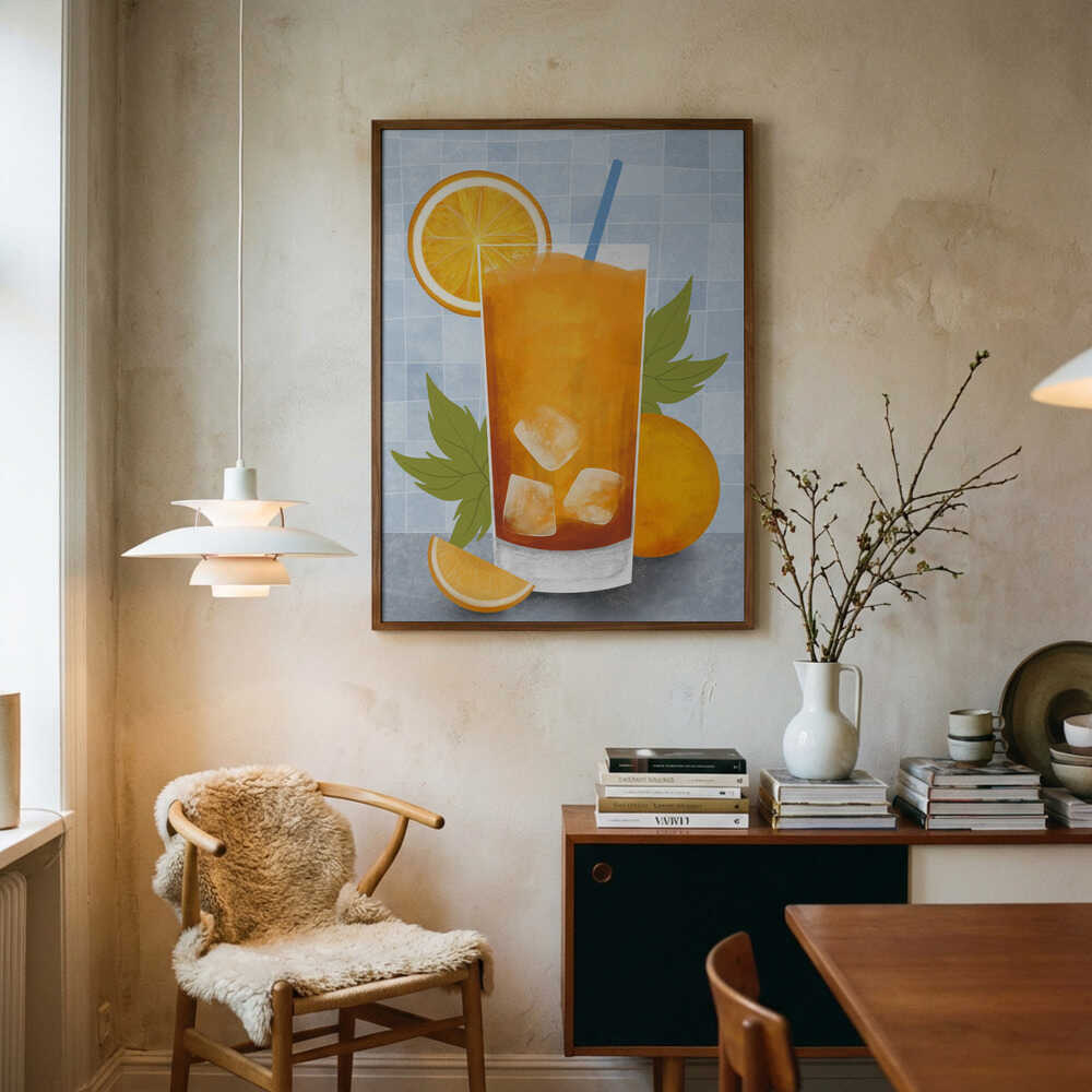 Orange drink Poster