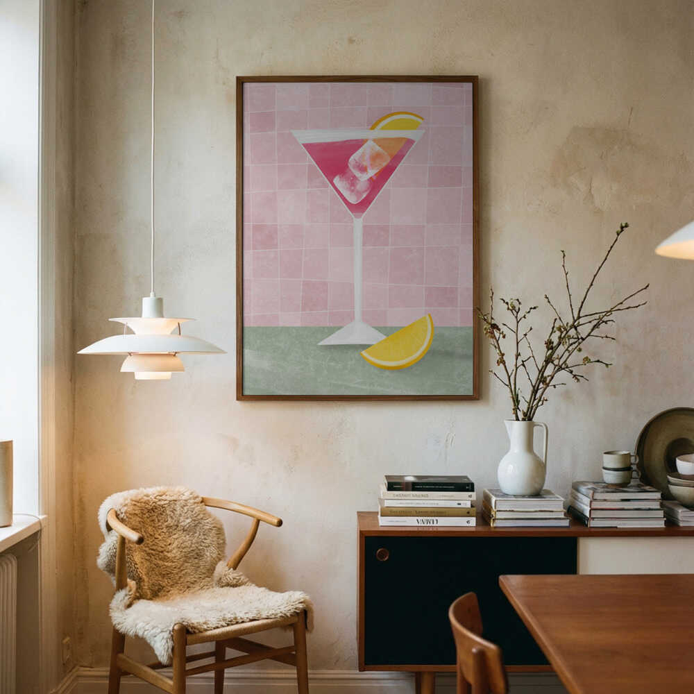 Pink coctail Poster