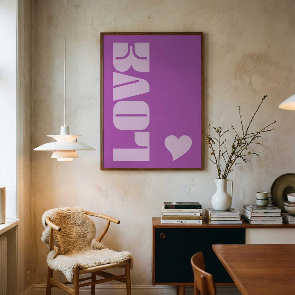 Purple Love Vibe Poster