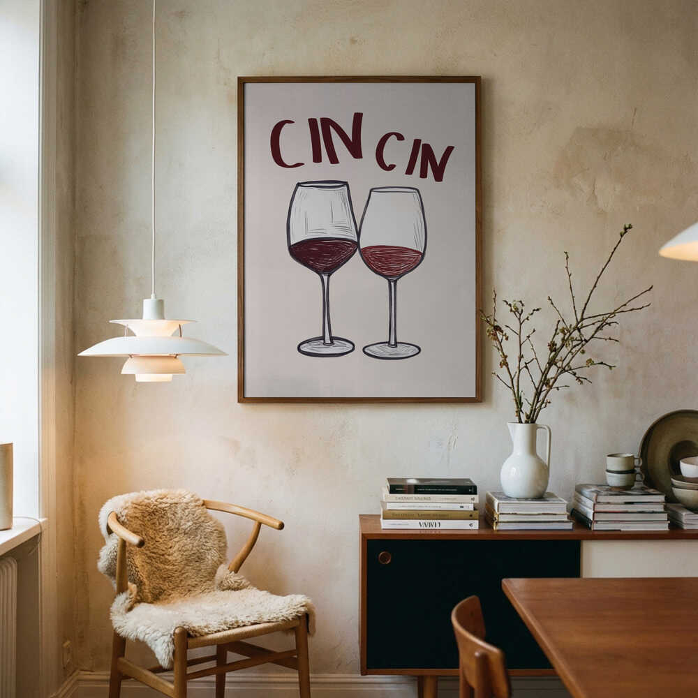 Wine Toast Duo Poster