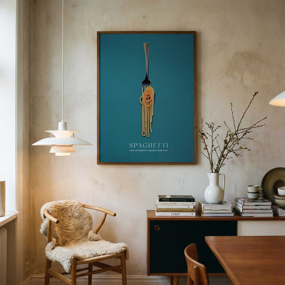 A Fork Wrapped In Spaghetti Poster