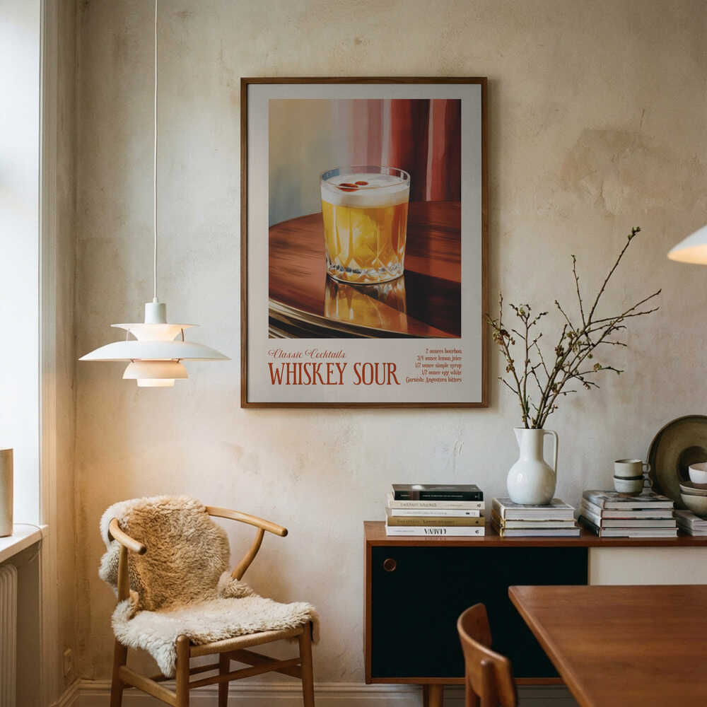 Classic Cocktails - Whiskey Sour Poster