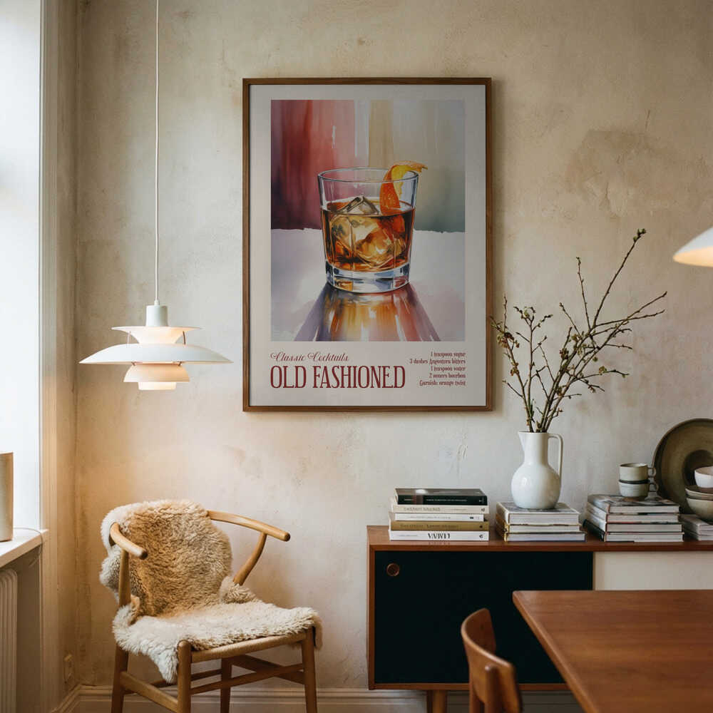 Classic Cocktails - Old Fashioned Poster