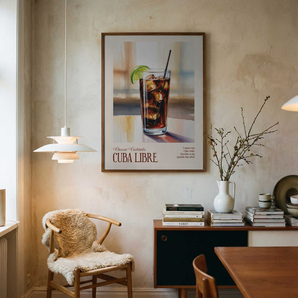 Classic Cocktails - Cuba Libre Poster