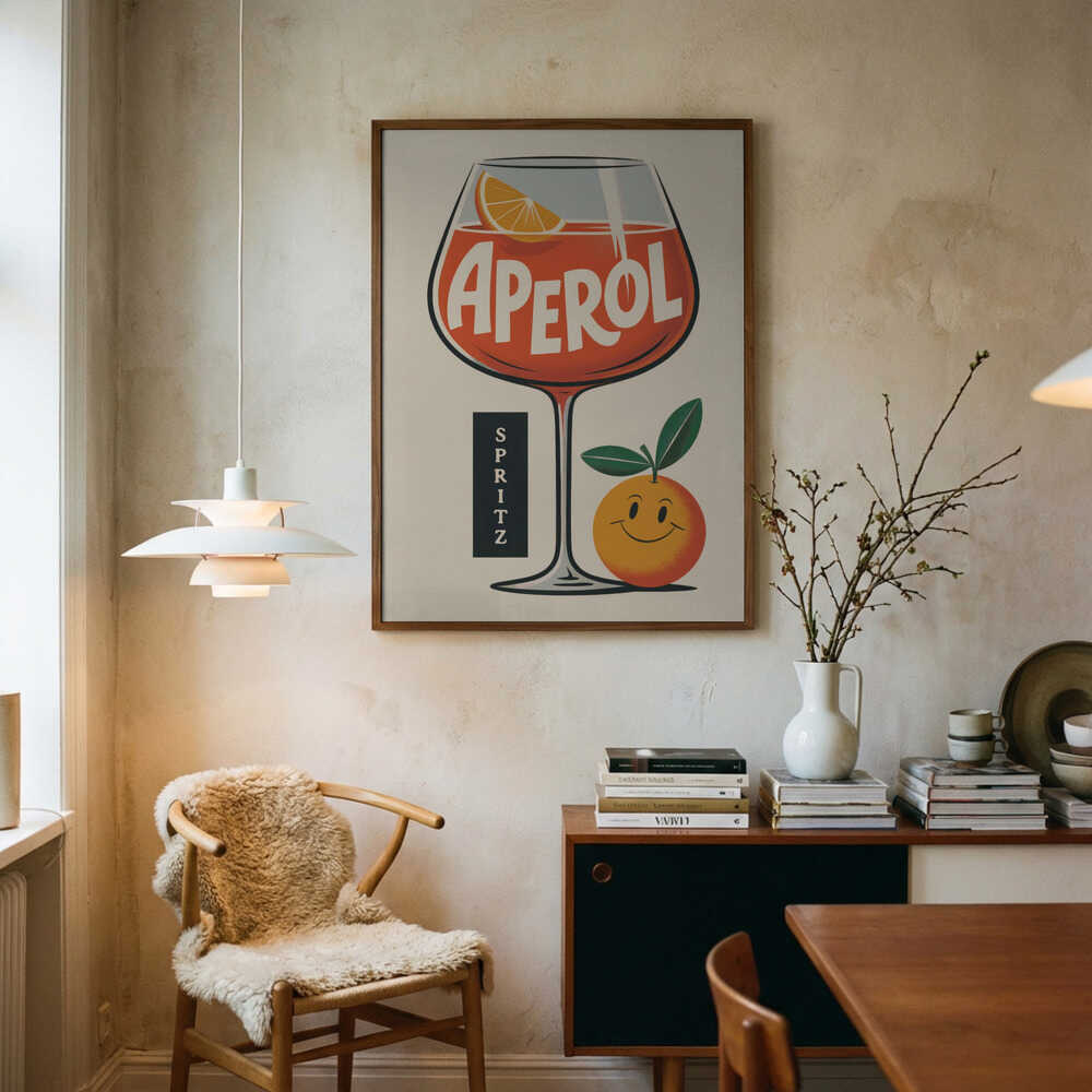 Aperol Spritz Retro Poster