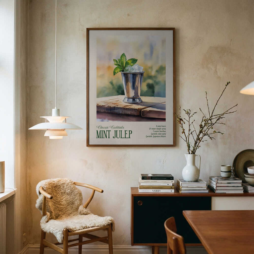 Classic Cocktails - Mint Julep Poster