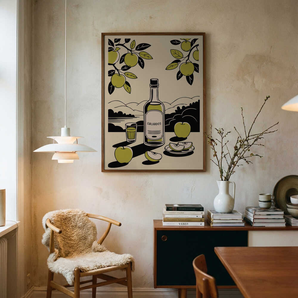 Calvados Bottle Poster