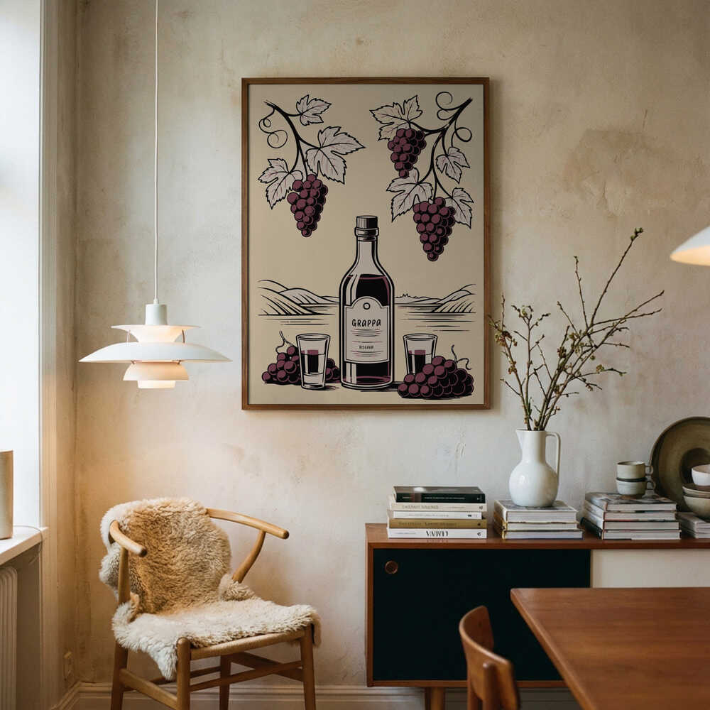 Grappa Bottle Poster