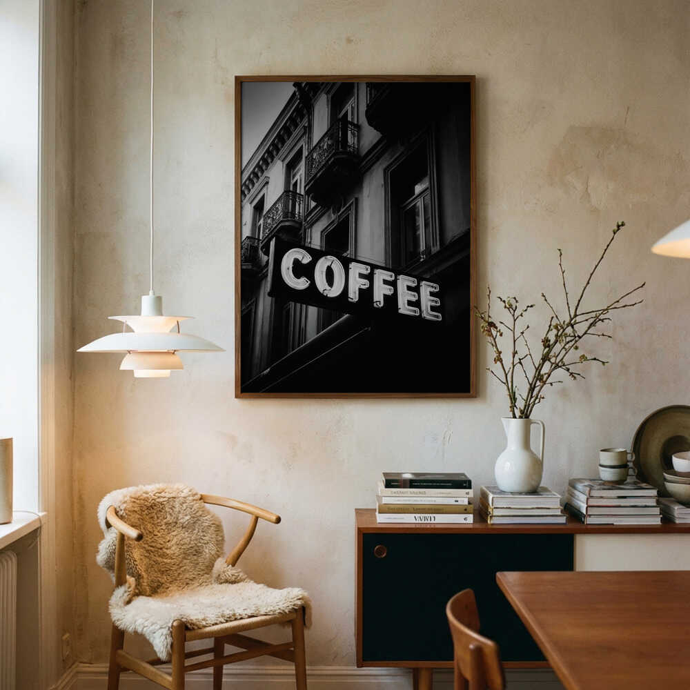 Vintage Coffee Sign No 2 Poster