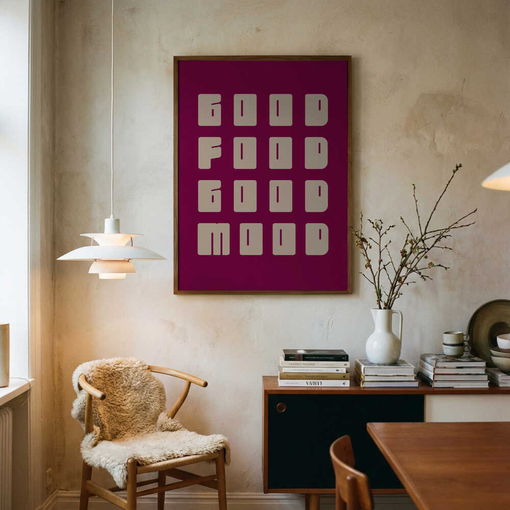 Good Food Good Mood Poster